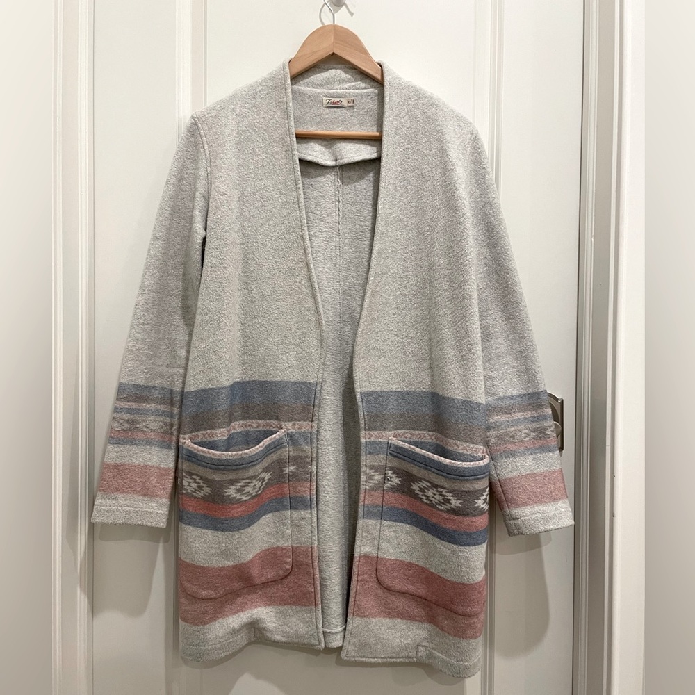 Women’s Faherty Blanket Aztec Blanket Cardigan | Size XS